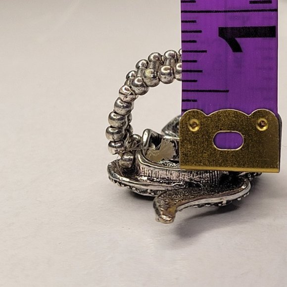 Large Snake Stretch Ring Statement Ring Animal Jewelry - Picture 11 of 12